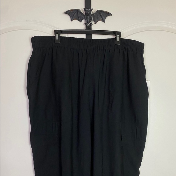 A New Day Deep Black Joggers Working Pockets breathable material NWT 2X - Picture 3 of 9